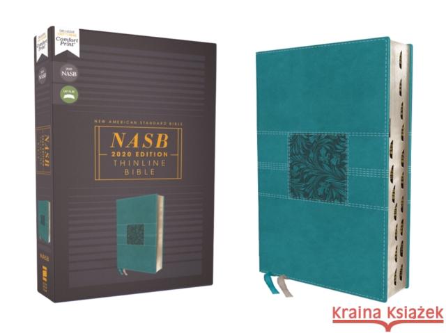 Nasb, Thinline Bible, Leathersoft, Teal, Red Letter Edition, 2020 Text, Thumb Indexed, Comfort Print Zondervan 9780310456667 Zondervan