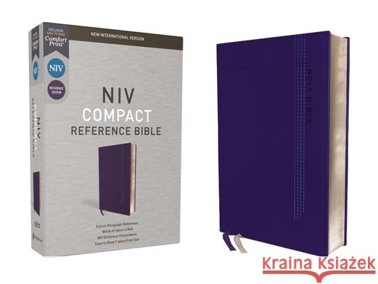 Niv, Reference Bible, Compact, Leathersoft, Blue, Red Letter, Comfort Print  9780310456896 
