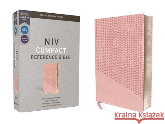 Niv, Reference Bible, Compact, Leathersoft, Pink, Red Letter, Comfort Print  9780310456902 