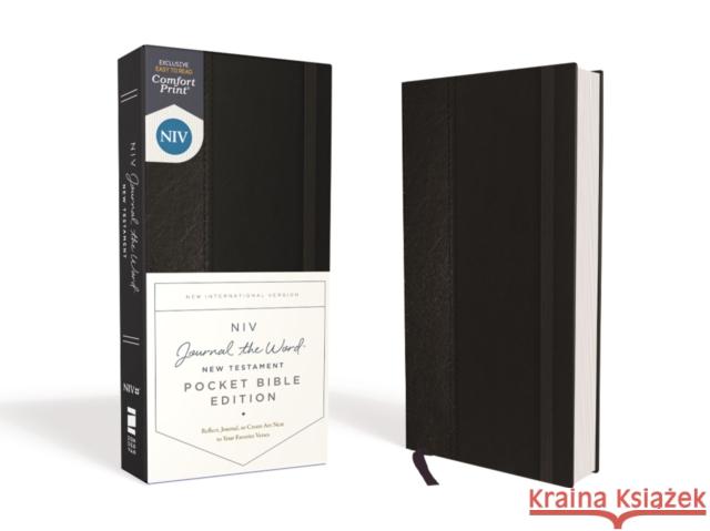Niv, Journal the Word New Testament, Pocket Bible Edition, Hardcover, Black, Red Letter, Comfort Print Zondervan 9780310458142 Zondervan