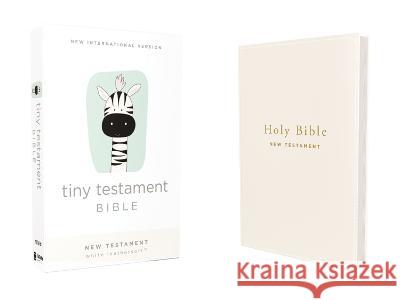 Niv, Tiny Testament Bible, New Testament, Leathersoft, White, Comfort Print Zondervan 9780310458746 Zonderkidz