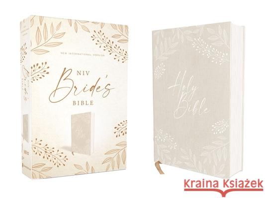 Niv, Bride's Bible, Cloth Over Board, Cream, Red Letter, Comfort Print  9780310458883 Zondervan