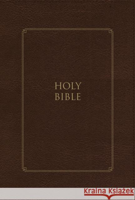KJV, Thompson Chain-Reference Bible, Large Print, Leathersoft, Brown, Red Letter, Thumb Indexed, Comfort Print  9780310459156 Zondervan