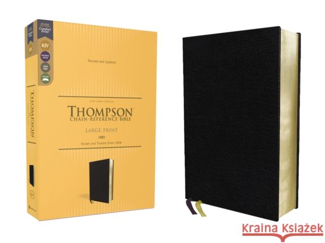 Kjv, Thompson Chain-Reference Bible, Large Print, European Bonded Leather, Black, Red Letter, Comfort Print Thompson, Frank Charles 9780310459163 Zondervan