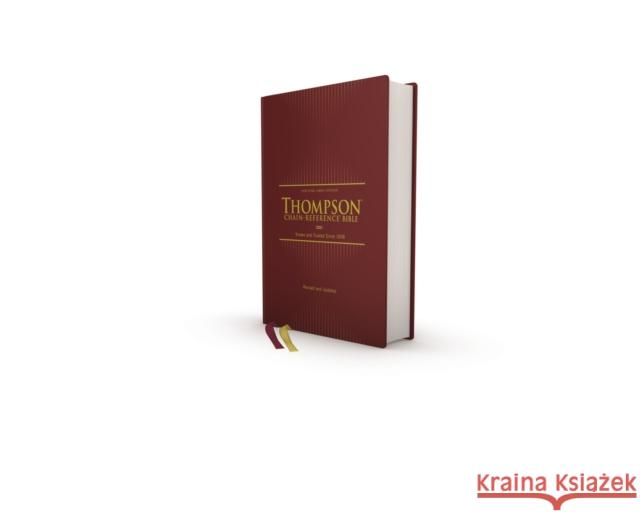 NKJV, Thompson Chain-Reference Bible, Hardcover, Red Letter, Comfort Print  9780310459408 Zondervan