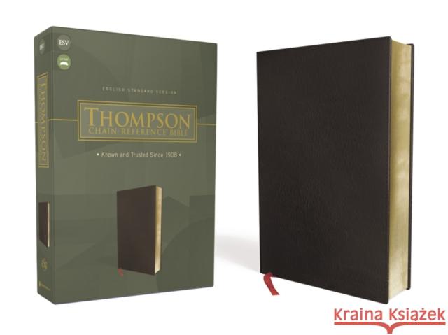 Esv, Thompson Chain-Reference Bible, Bonded Leather, Black, Red Letter Frank Charles Thompson 9780310460060 Zondervan