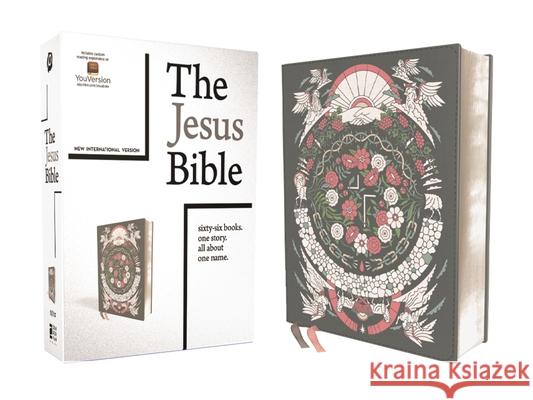 The Jesus Bible Artist Edition, Niv, Leathersoft, Gray Floral, Comfort Print Passion                                  Louie Giglio 9780310460138