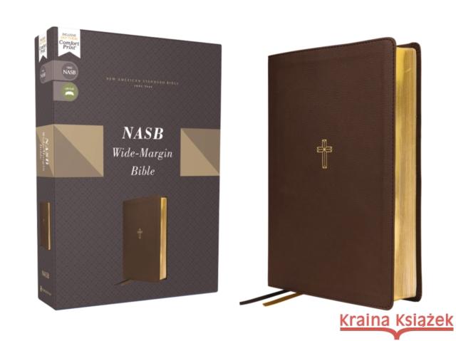 NASB, Wide Margin Bible, Leathersoft, Brown, Red Letter, 1995 Text, Comfort Print Zondervan 9780310461081