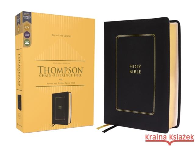 Kjv, Thompson Chain-Reference Bible, Leathersoft, Black, Red Letter, Comfort Print Thompson, Frank Charles 9780310461289