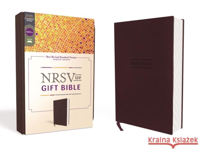 Nrsvue, Gift Bible, Leathersoft, Burgundy, Comfort Print Zondervan 9780310461555 Zondervan