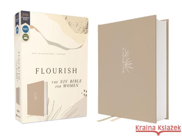 Flourish: The NIV Bible for Women, Cloth over Board, Cream, Comfort Print Zondervan Zondervan 9780310462477 Zondervan