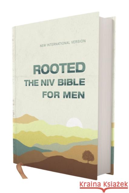 Rooted: The NIV Bible for Men, Hardcover, Cream, Comfort Print Livingstone Corporation 9780310462552