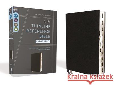 Niv, Thinline Reference Bible, Large Print, European Bonded Leather, Black, Red Letter, Thumb Indexed, Comfort Print Zondervan 9780310462651 Zondervan