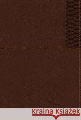 Niv, Thinline Reference Bible, Large Print, Leathersoft, Brown, Red Letter, Comfort Print Zondervan 9780310462668 Zondervan