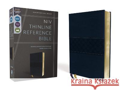 Niv, Thinline Reference Bible, Leathersoft, Navy, Red Letter, Comfort Print Zondervan 9780310462729 Zondervan
