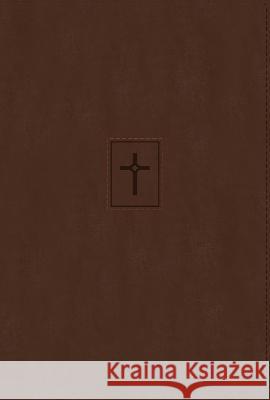 Niv, Thinline Bible, Large Print, Leathersoft, Brown, Red Letter, Comfort Print  9780310463467 Zondervan