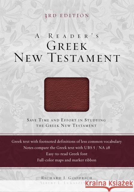 A Reader's Greek New Testament: Third Edition Albert L. Lukaszewski 9780310516804 Zondervan