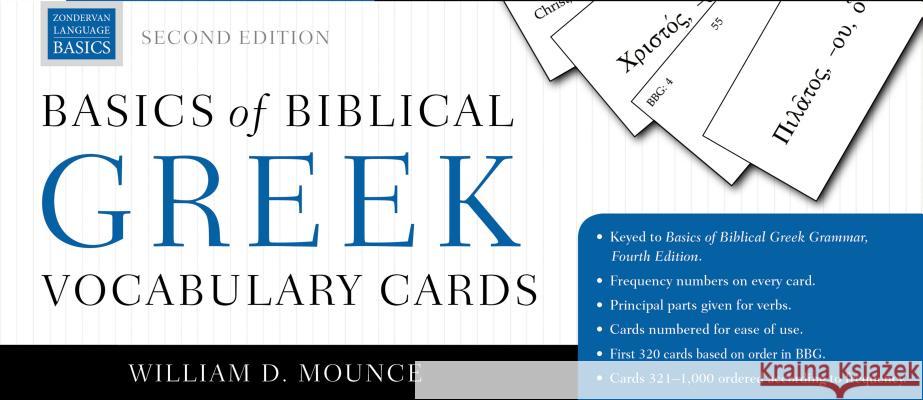 Basics of Biblical Greek Vocabulary Cards: Second Edition William D. Mounce 9780310598763 Zondervan