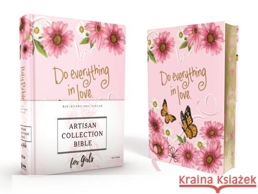 Niv, Artisan Collection Bible for Girls, Cloth Over Board, Pink Daisies, Designed Edges Under Gilding, Red Letter Edition, Comfort Print Zondervan 9780310767848 