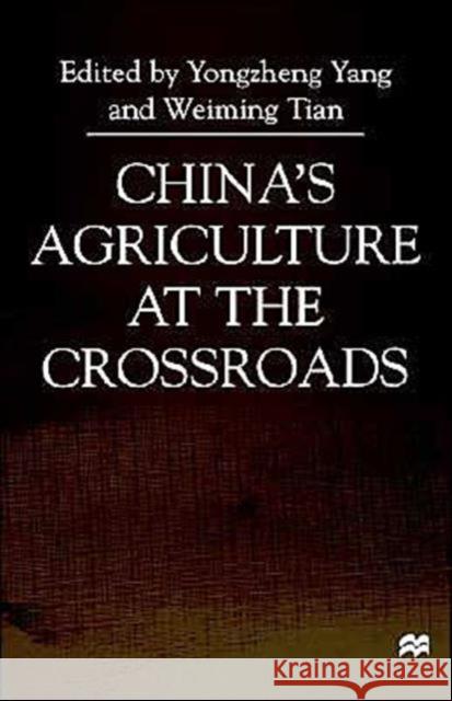 China's Agriculture at the Crossroads Na, Na 9780312229337 Palgrave MacMillan