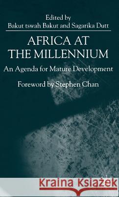 Africa at the Millennium: An Agenda for Mature Development Na, Na 9780312235192 Palgrave MacMillan