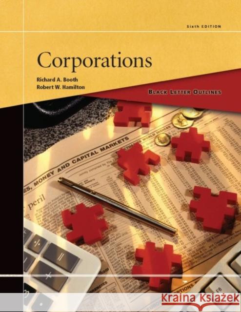 Black Letter Outline on Corporations Richard Booth   9780314283245