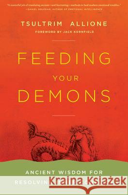 Feeding Your Demons: Ancient Wisdom for Resolving Inner Conflict Tsultrim Allione 9780316013130 Little Brown and Company