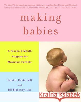 Making Babies: A Proven 3-Month Program for Maximum Fertility Sami S. David Jill Blakeway 9780316024501 Little Brown and Company