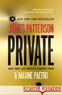Private James Patterson Maxine Paetro 9780316096232 Little Brown and Company