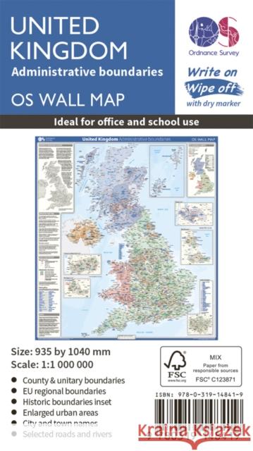 United Kingdom Administrative Boundaries Ordnance Survey 9780319148419 Ordnance Survey