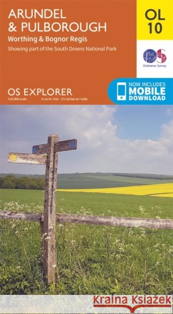 Arundel & Pulborough, Worthing & Bognor Regis Ordnance Survey 9780319242490 Ordnance Survey