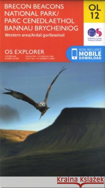 Brecon Beacons National Park / Parc Cenedlaethol Bannau Brycheiniog - Western Area / Ardal Gorllewinol Ordnance Survey 9780319242513 Ordnance Survey
