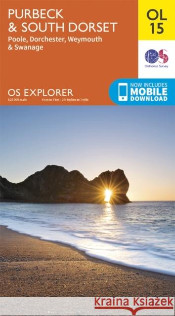 Purbeck & South Dorset, Poole, Dorchester, Weymouth & Swanage Ordnance Survey 9780319242544 Ordnance Survey