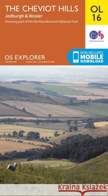 The Cheviot Hills, Jedburgh & Wooler Ordnance Survey 9780319242551 Ordnance Survey