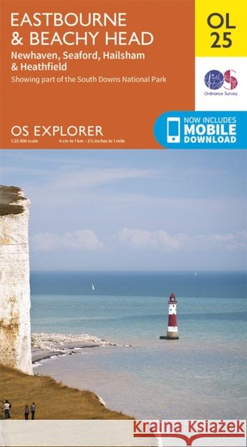 Eastbourne & Beachy Head, Newhaven, Seaford, Hailsham & Heathfield Ordnance Survey 9780319242643 Ordnance Survey