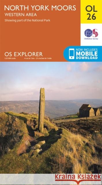 North York Moors - Western Area Ordnance Survey 9780319242650 Ordnance Survey