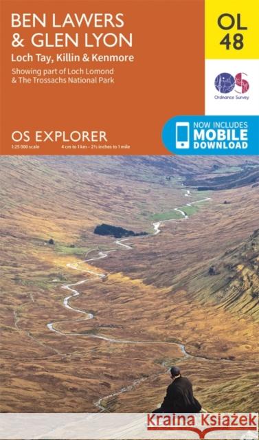 Ben Lawers & Glen Lyon, Loch Tay, Killin & Kenmore Ordnance Survey 9780319242872 Ordnance Survey
