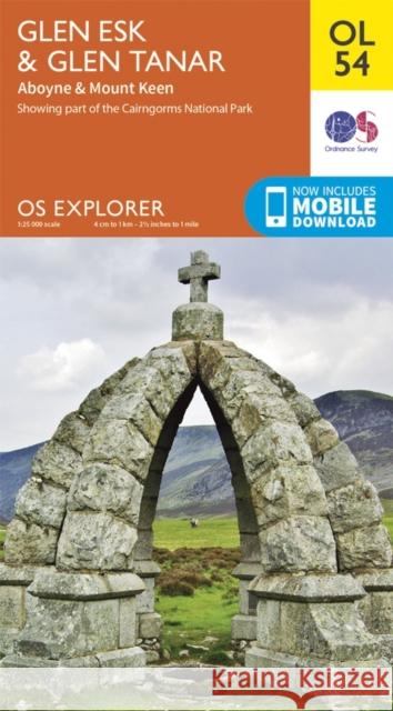 Glen Esk & Glen Tanar, Aboyne & Mount Keen Ordnance Survey 9780319242933