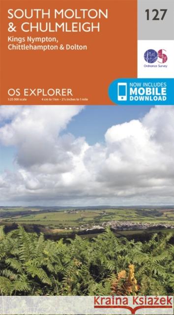 South Molton and Chulmleigh Ordnance Survey 9780319243237 Ordnance Survey