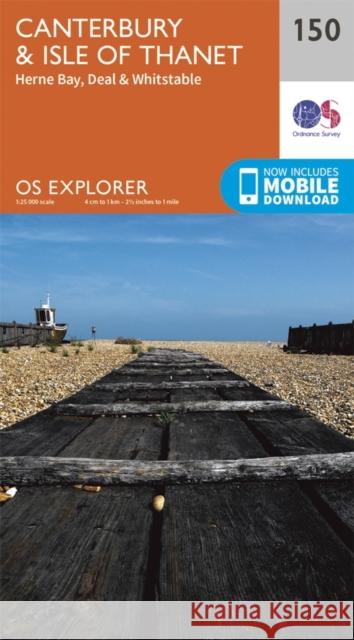 Canterbury and the Isle of Thanet Ordnance Survey 9780319243435 Ordnance Survey