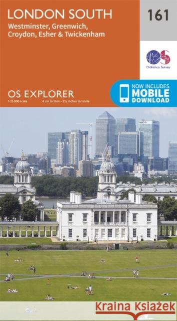 London South, Westminster, Greenwich, Croydon, Esher & Twickenham Ordnance Survey 9780319243541 Ordnance Survey