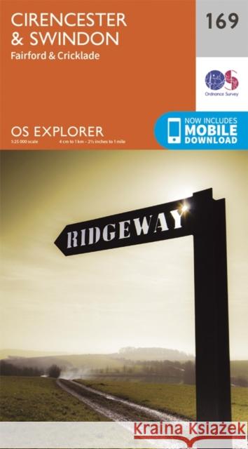 Cirencester and Swindon, Fairford and Cricklade Ordnance Survey 9780319243626