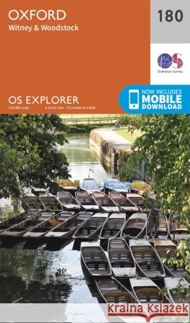 Oxford, Witney and Woodstock Ordnance Survey 9780319243732 Ordnance Survey
