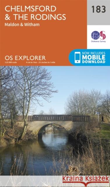 Chelmsford and the Rodings Ordnance Survey 9780319243763