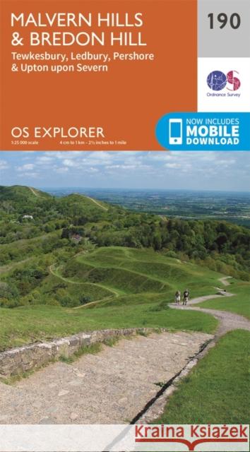 Malvern Hills and Bredon Hill Ordnance Survey 9780319243831 Ordnance Survey