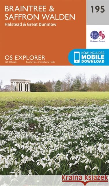 Braintree and Saffron Walden Ordnance Survey 9780319243886 Ordnance Survey