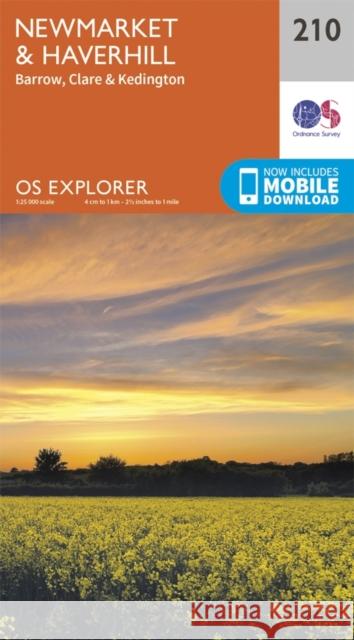 Newmarket and Haverhill, Barrow, Clare and Kedington Ordnance Survey 9780319244036 Ordnance Survey