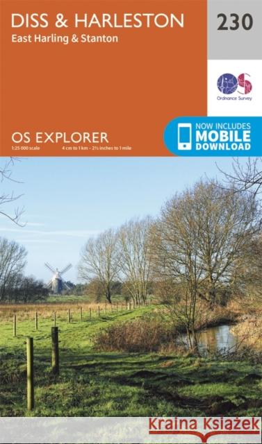 Diss & Harleston Ordnance Survey 9780319244234 Ordnance Survey