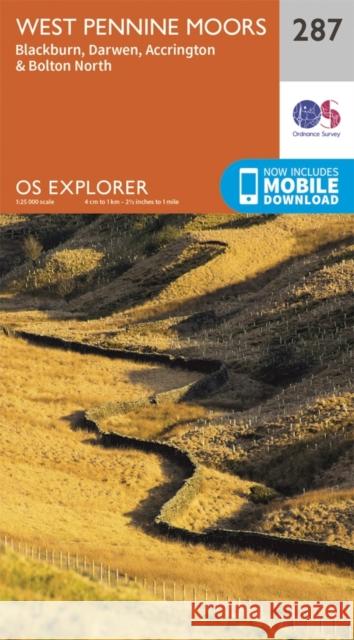 West Pennine Moors - Blackburn, Darwen and Accrington Ordnance Survey 9780319244845 Ordnance Survey