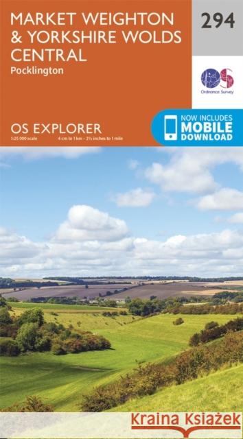 Market Weighton and Yorkshire Wolds Central Ordnance Survey 9780319245460 Ordnance Survey